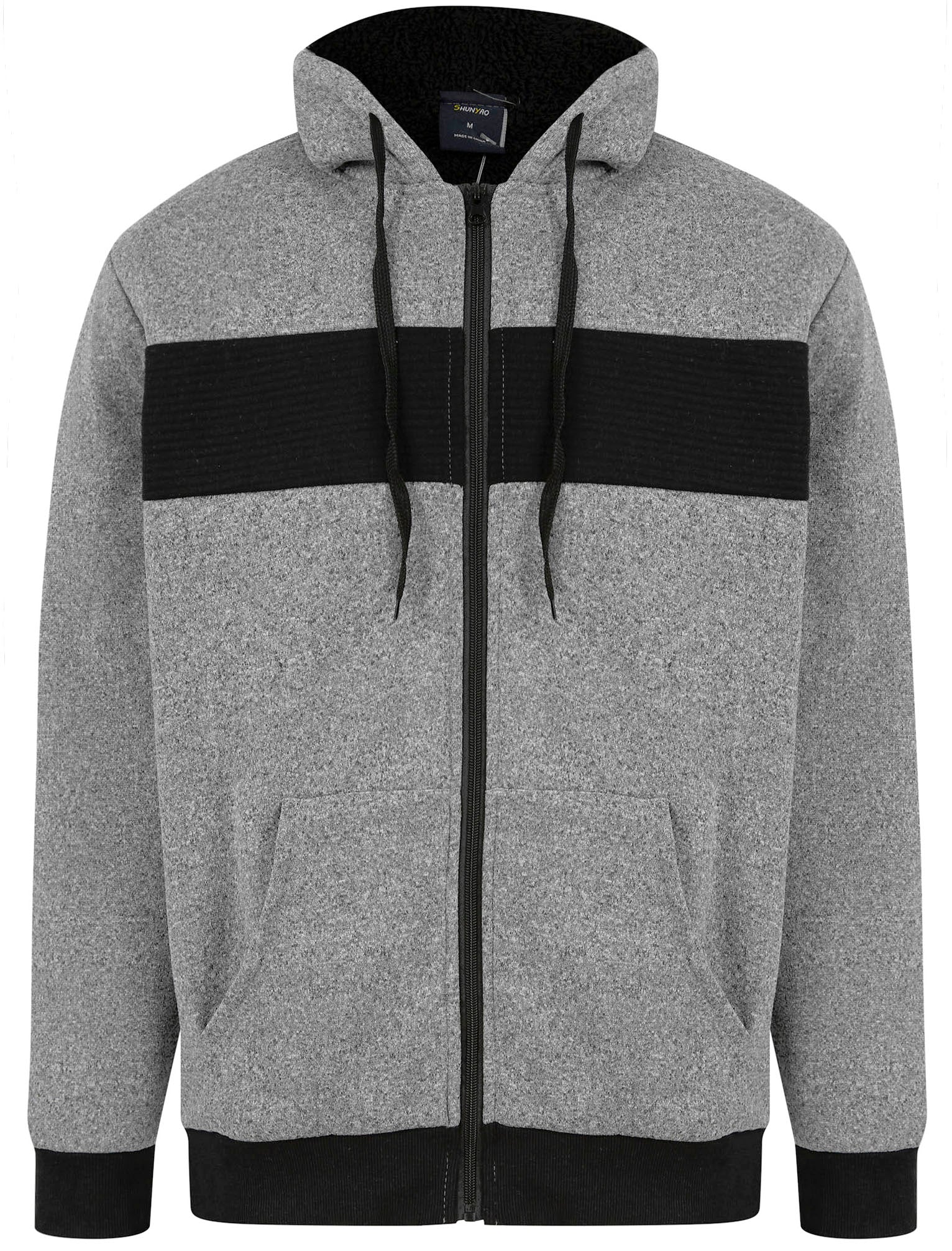 Hoodies / Sweatshirts Callisto Chunky Ribbed Panel Zip Through Hoodie With Borg Lining In Light Grey / S - Tokyo Laundry