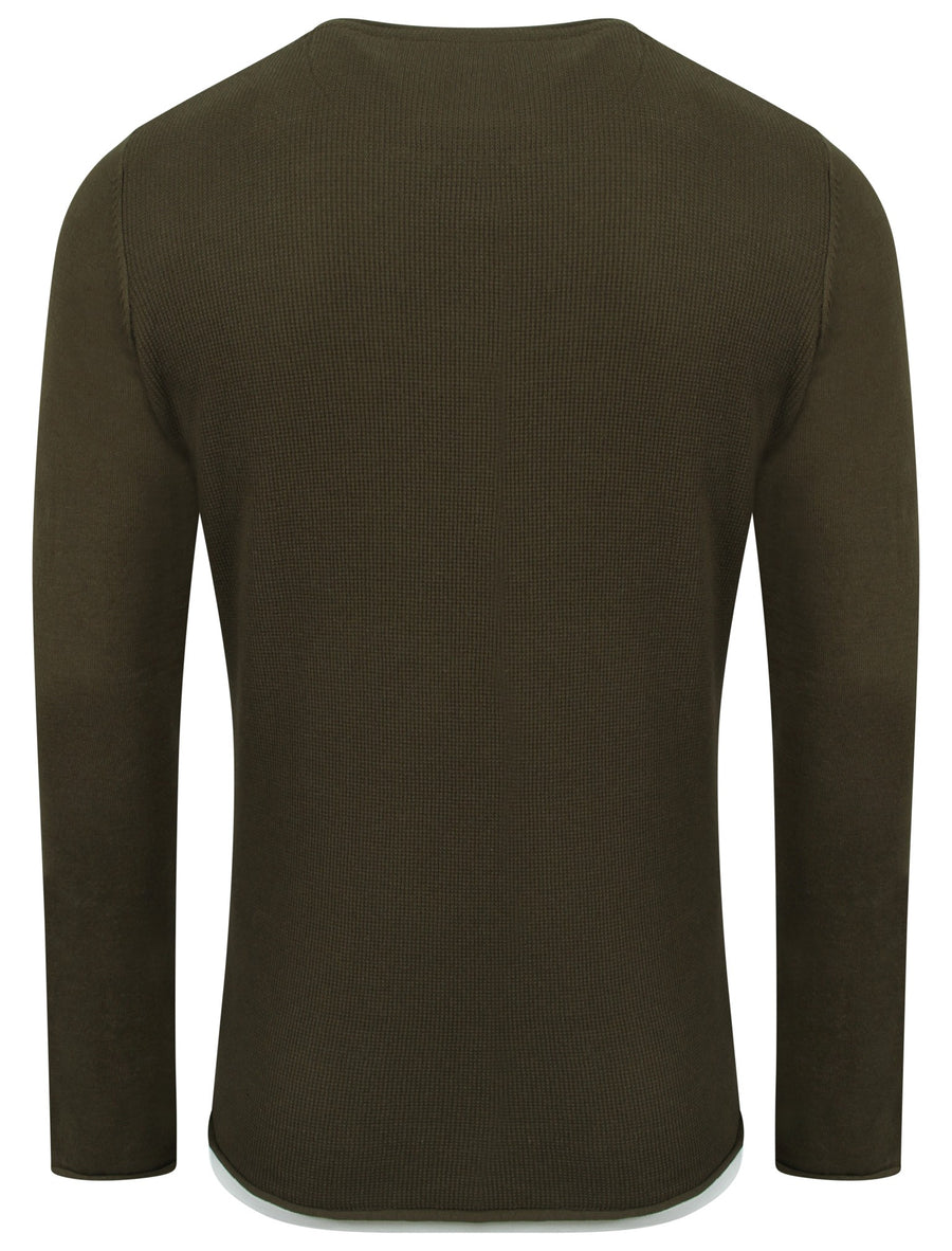 Download Misty Mock T-Shirt Insert Textured Jumper in Amazon Khaki ...