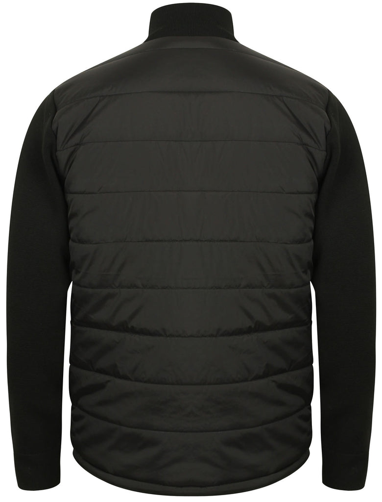 Patton Quilted Jacket With Knitted Sleeves in Black - Dissident – Tokyo ...