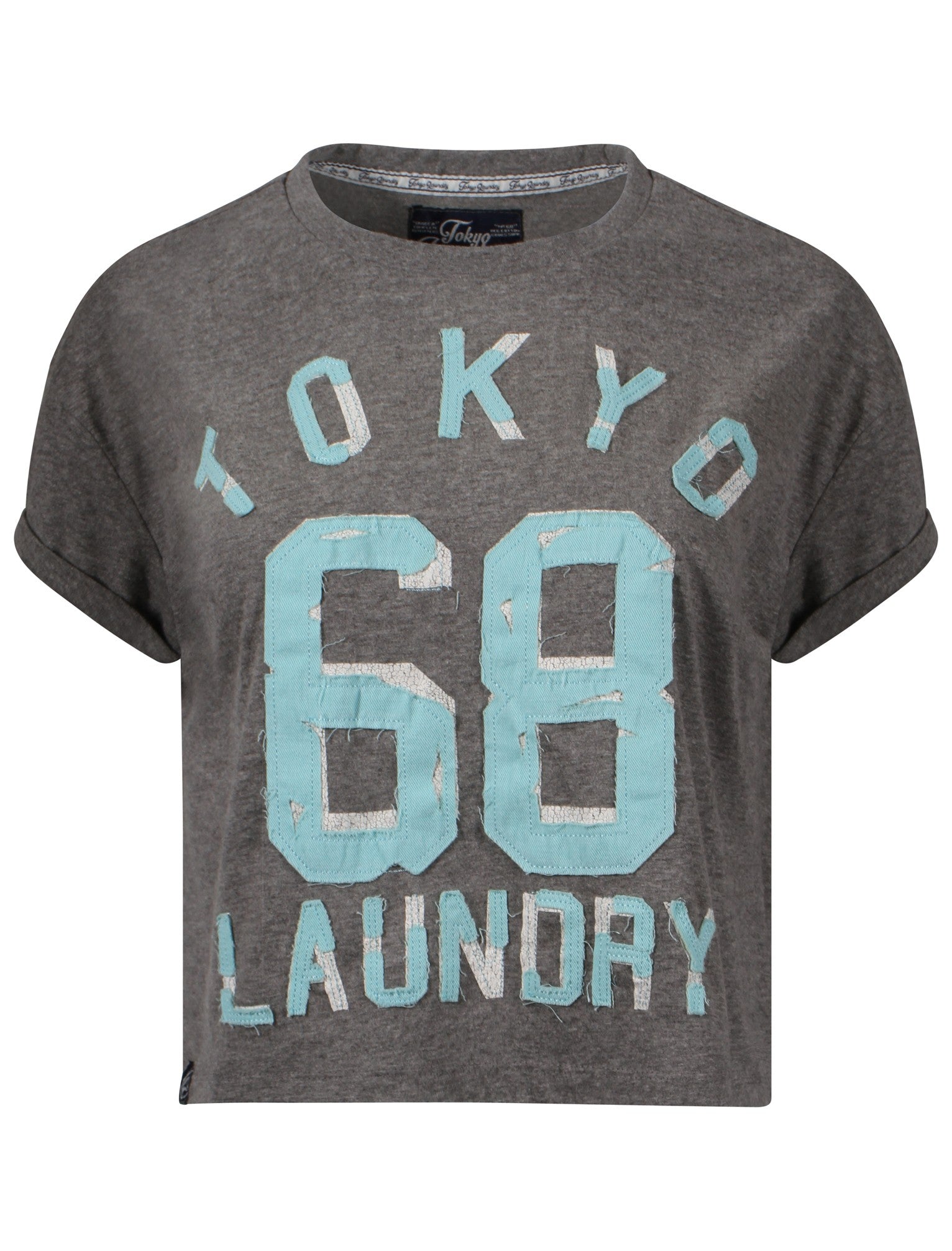 t-shirts destini mid grey cotton tee / 12 - tokyo laundry