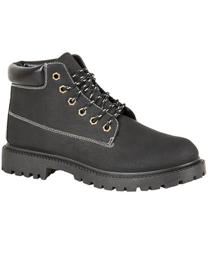 mens black worker boots