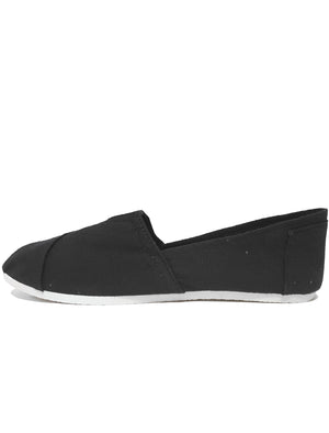 black slip on espadrilles