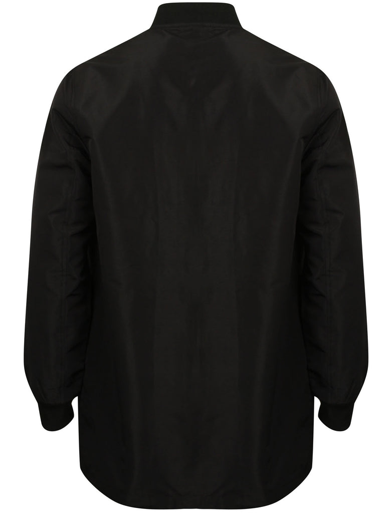 Wordsworth MA1 Longline Bomber Jacket in Black - Dissident – Tokyo Laundry