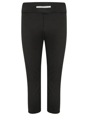 Honore Jersey Stretch Workout Capri Leggings in Black - triatloandratx Active