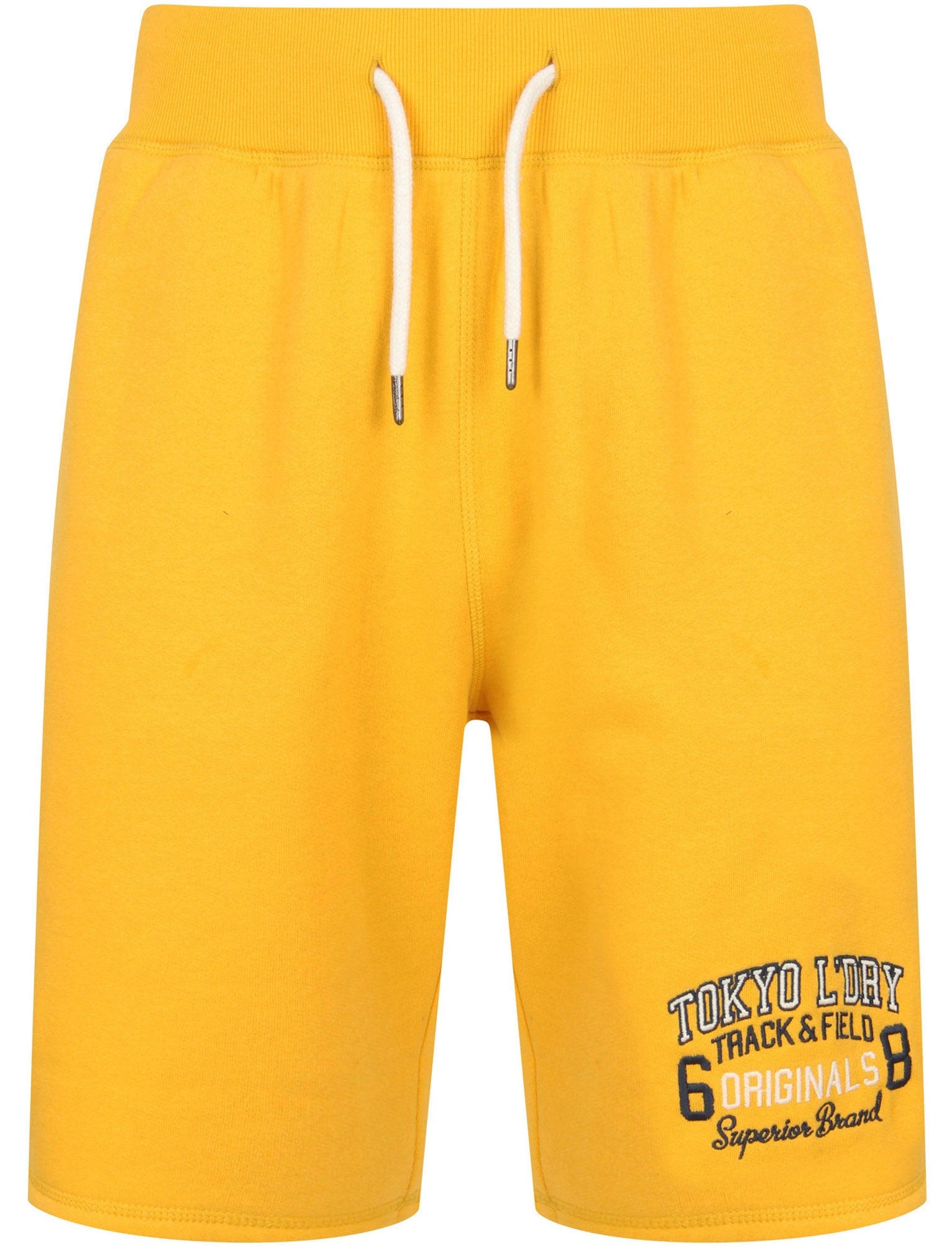 yellow jogger shorts