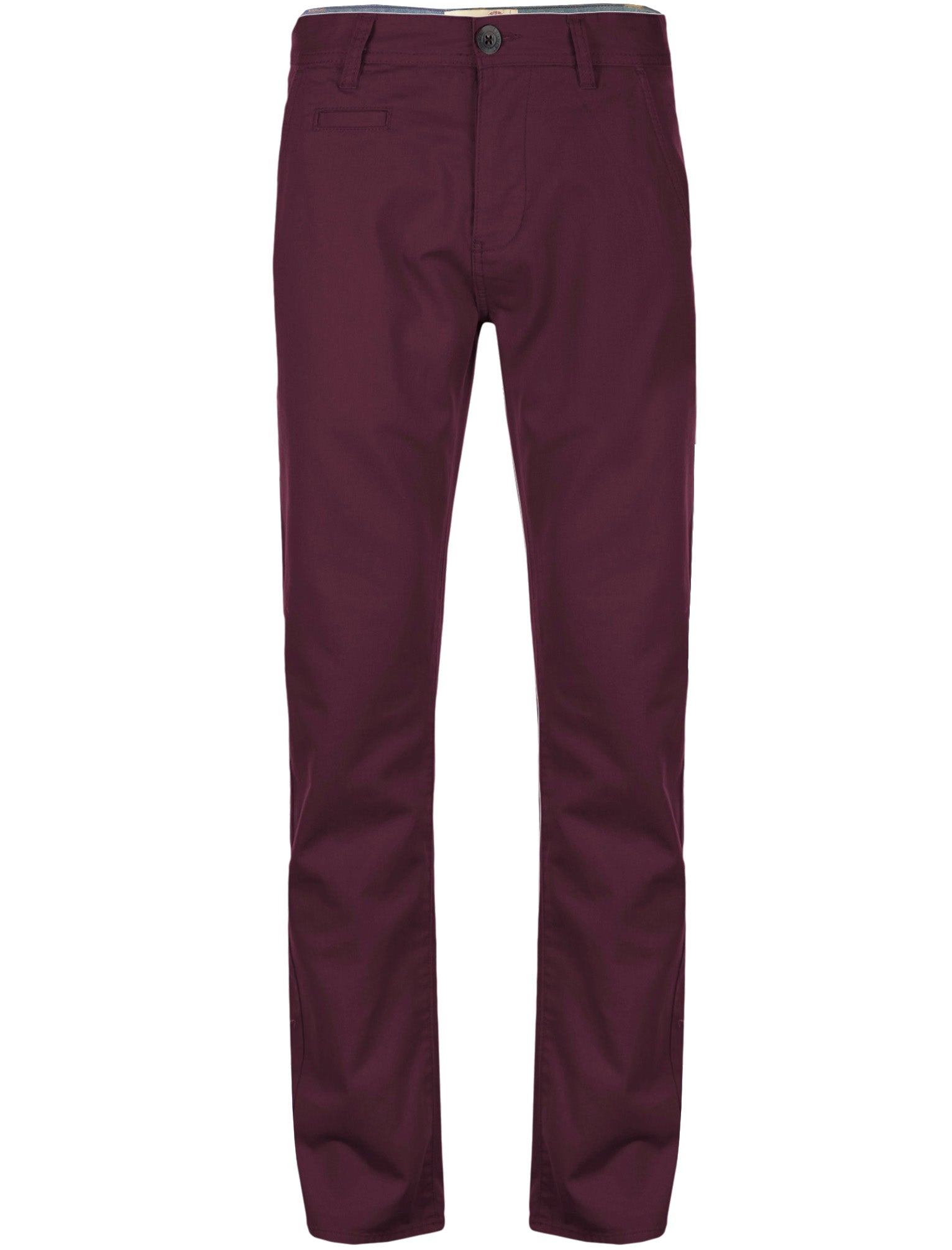 Trousers Flynn Cotton Twill Chino Trousers in Oxblood - Tokyo Laundry / 28S - Tokyo Laundry