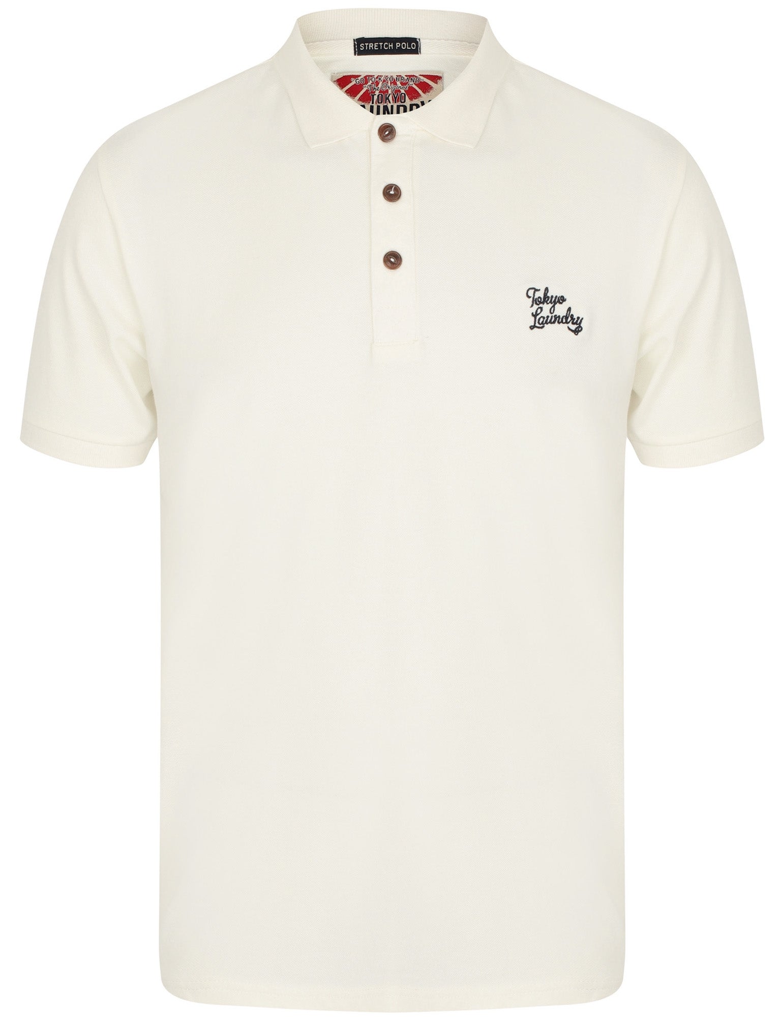 Polo Shirts Roseville Cotton Pique Polo Shirt In Ivory / S - Tokyo Laundry