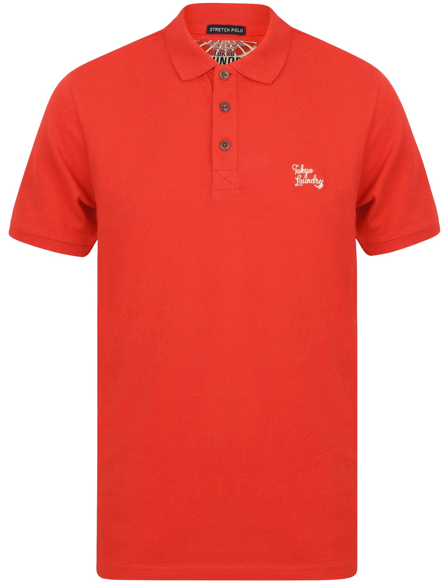 Polo Shirts Roseville Cotton Pique Polo Shirt In Tokyo Red / S - Tokyo Laundry