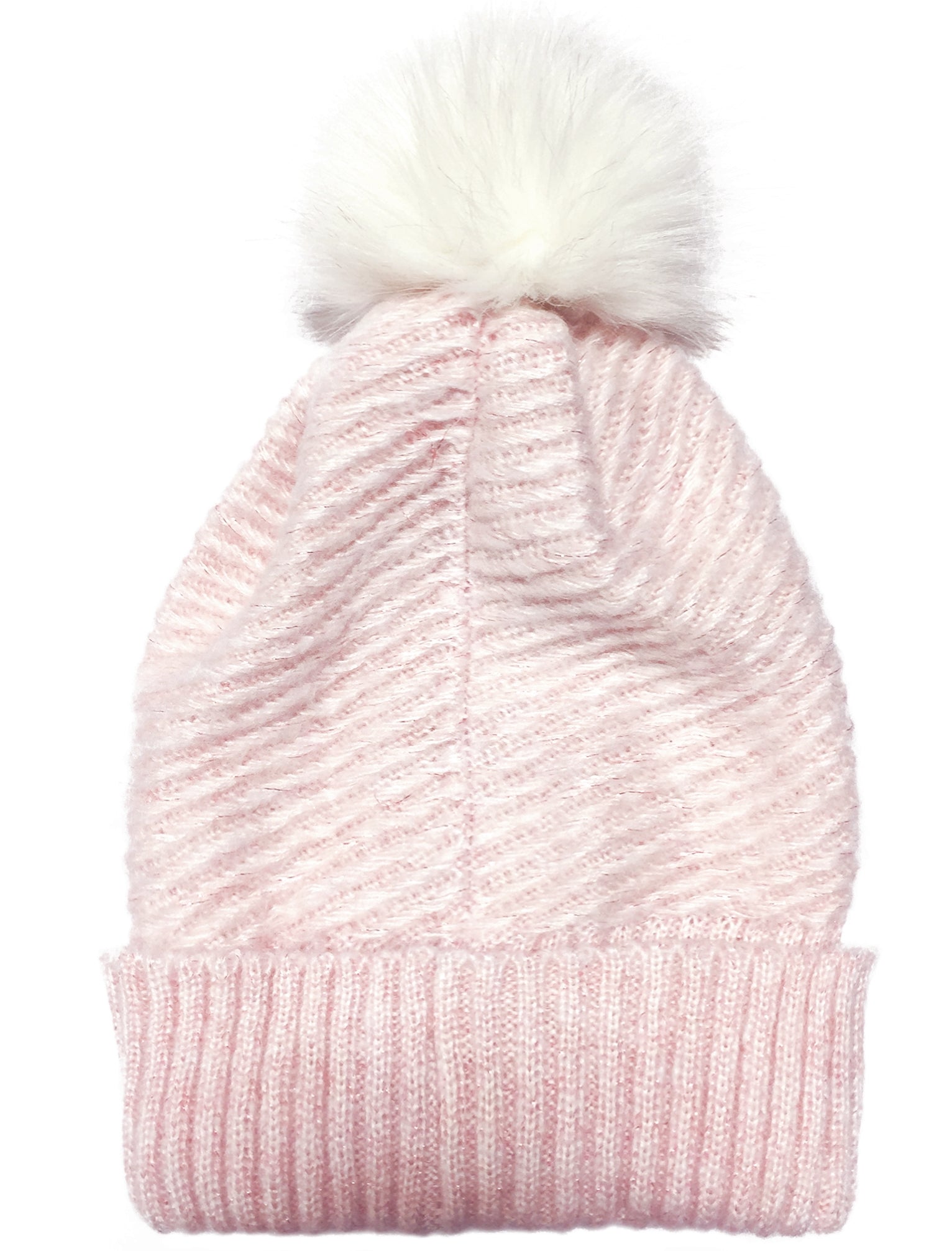 womens fluffy bobble hat