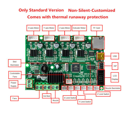 Creality3D Standard Version 1.1.4 Mainboard for Ender-3/Ender-3 Pro/En