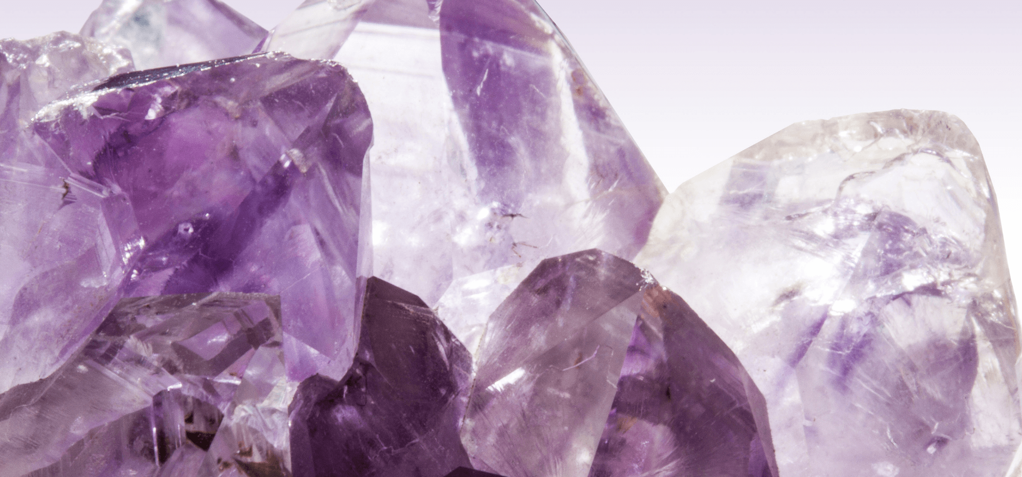 Raw Amethyst crystal cluster.