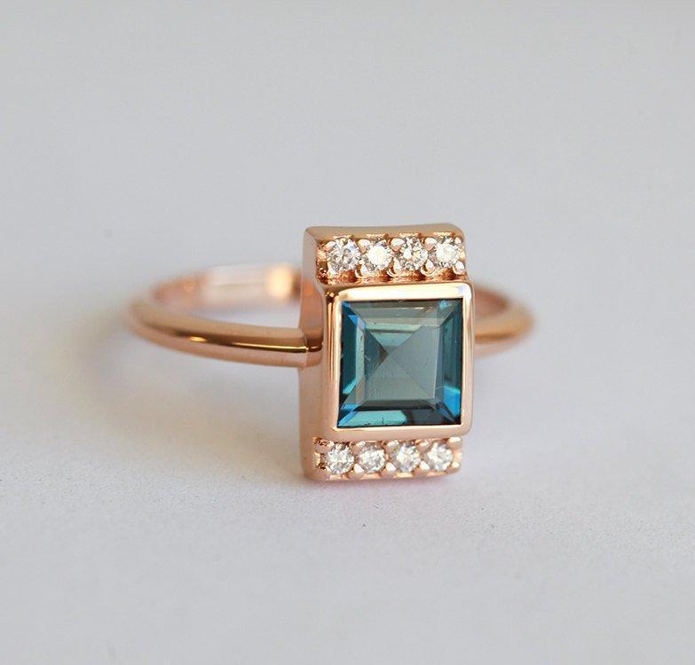 Eden London Blue Topaz Ring