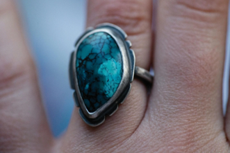 Turquoise ring closeup