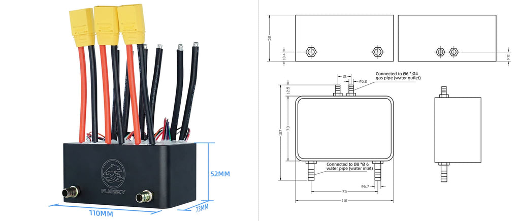 75200 watercooling size