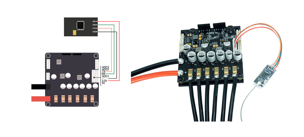 Flipsky 2.4G Scherm Afstandsbediening VX2 Zender voor Elektrisch Skateboard Ebike Eboat Compatibel met VESC