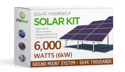 6kW Ground Mount Solar Installation Kit - 6000 Watt Solar PV System
