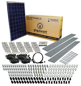 3kw Solar Panel Installation Kit 3000 Watt Solar Pv System For Homes Complete Grid Tie Systems