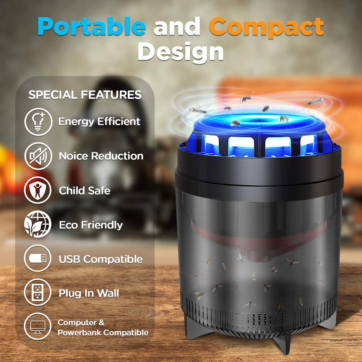 Eliminate Pesky Insects Instantly Bug Zapper Mosquito Killer - Temu