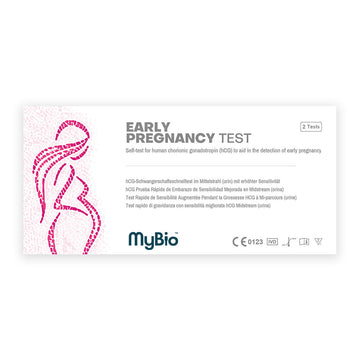mybio Early Pregnancy Test provides rapid pregnancy results up to 6 days before your next period.