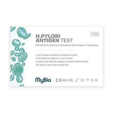 H. Pylori Antigen Test, By way of a stool sample, detects the presence of the H.pyloribacteria (the main cause of stomach ulcers).