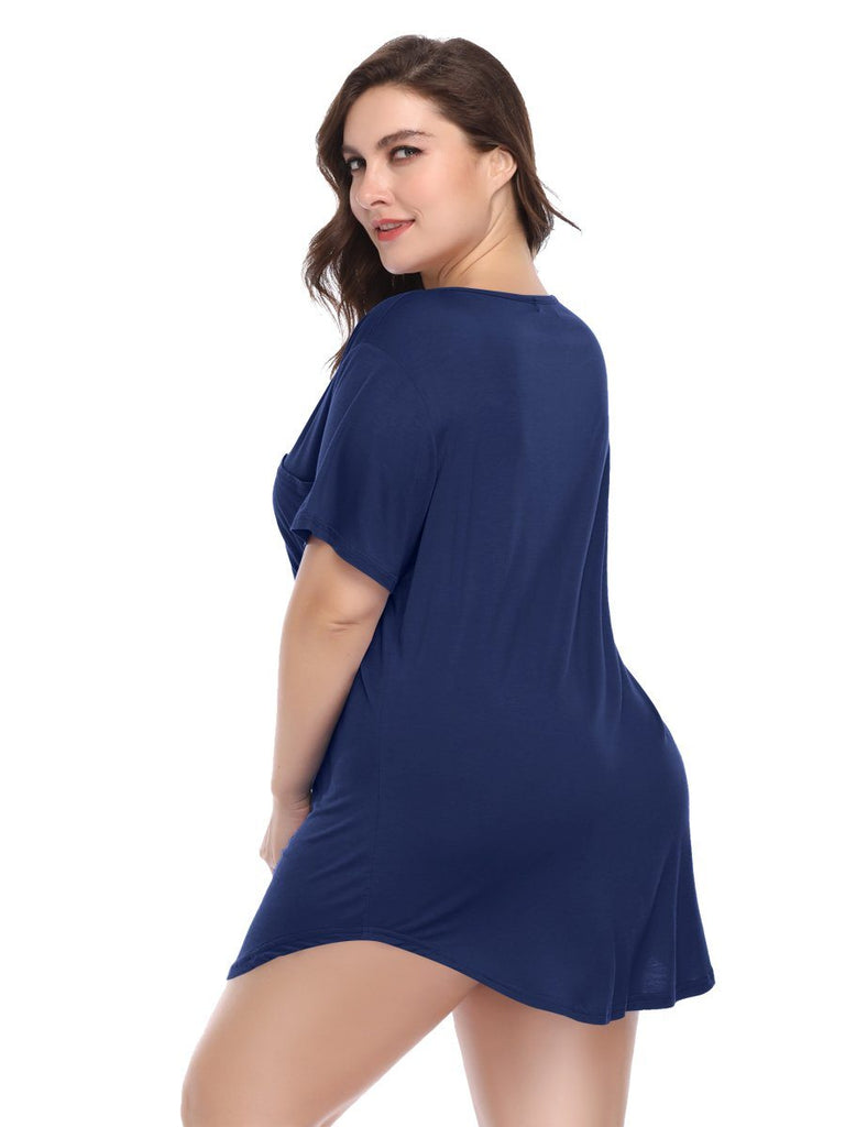 Women Plus Size Tops Casual Short Sleeve Summer Tee Larace 8050