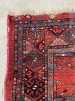 2'3 x 4'10 Antique 19th Century Turkoman rug #2447