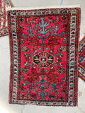 2' x 2'10 Antique Persian Scatter rug #2483 / 2x3 vintage rug