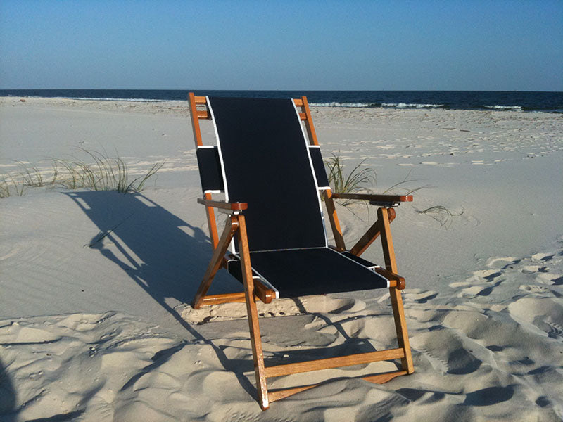 Beach Chair - Wooden Lounge Chair - Beach Bum Services