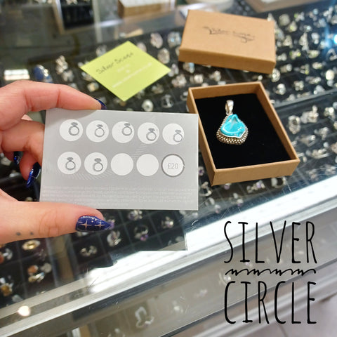 silver circle jewellery loyalty card