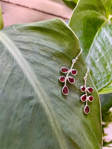 Garnet Summer Berry Earrings