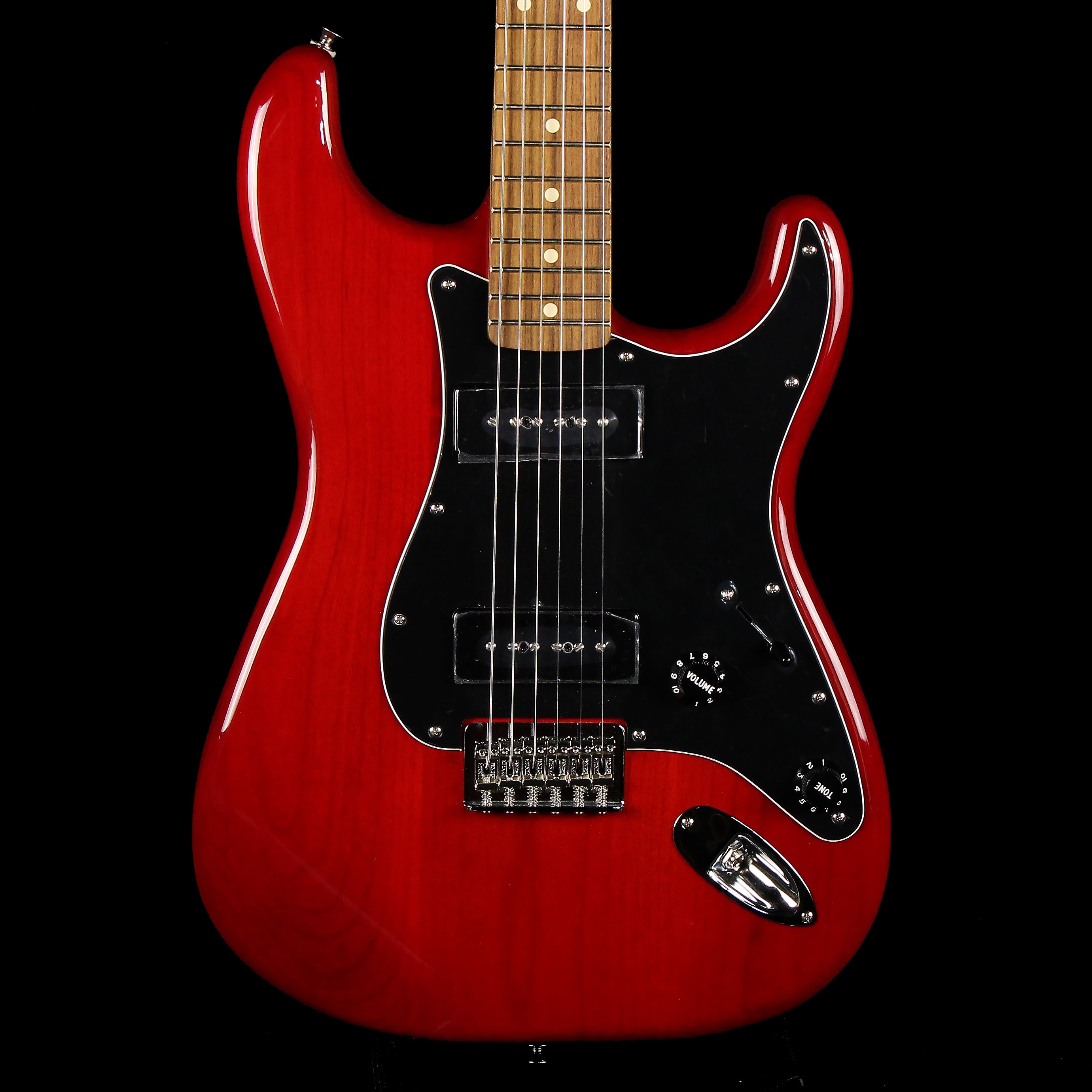 crimson red transparent stratocaster