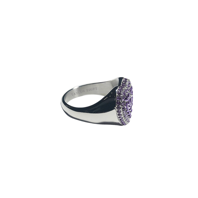 Heart Ring With Purple Crystals Taylor Swift Official Store