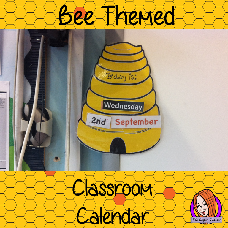 Back to School 'Bee' Themed Classroom Calendar The Ginger Teacher