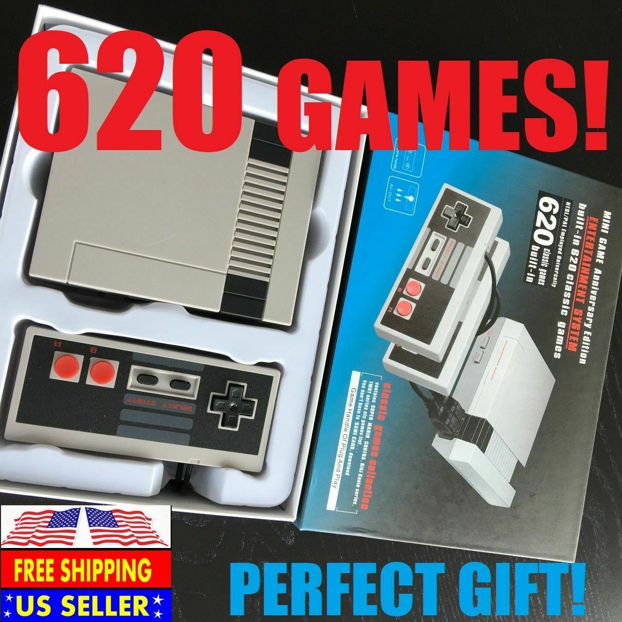 mini classic 620 games console entertainment system