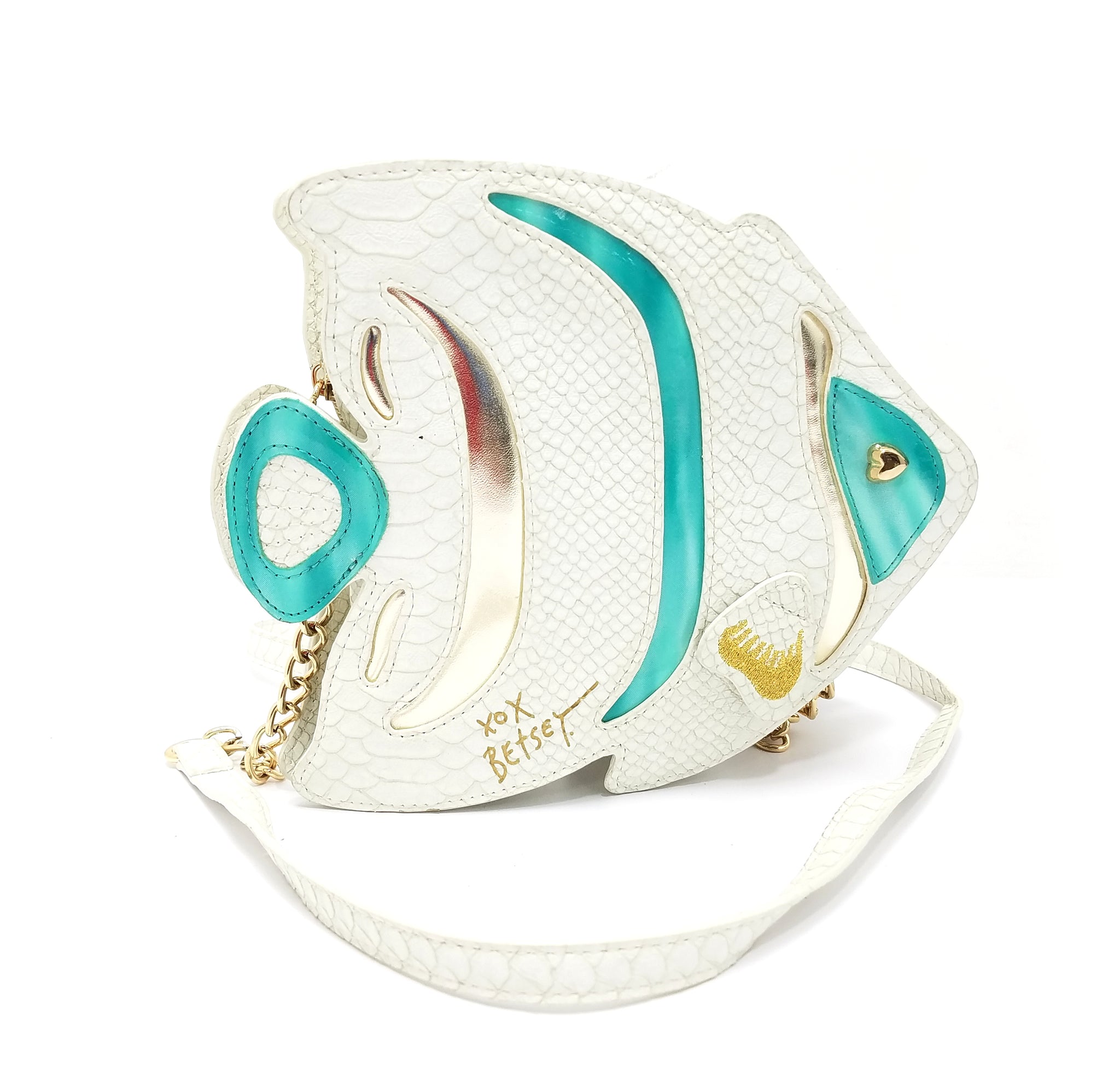 betsey johnson fish purse