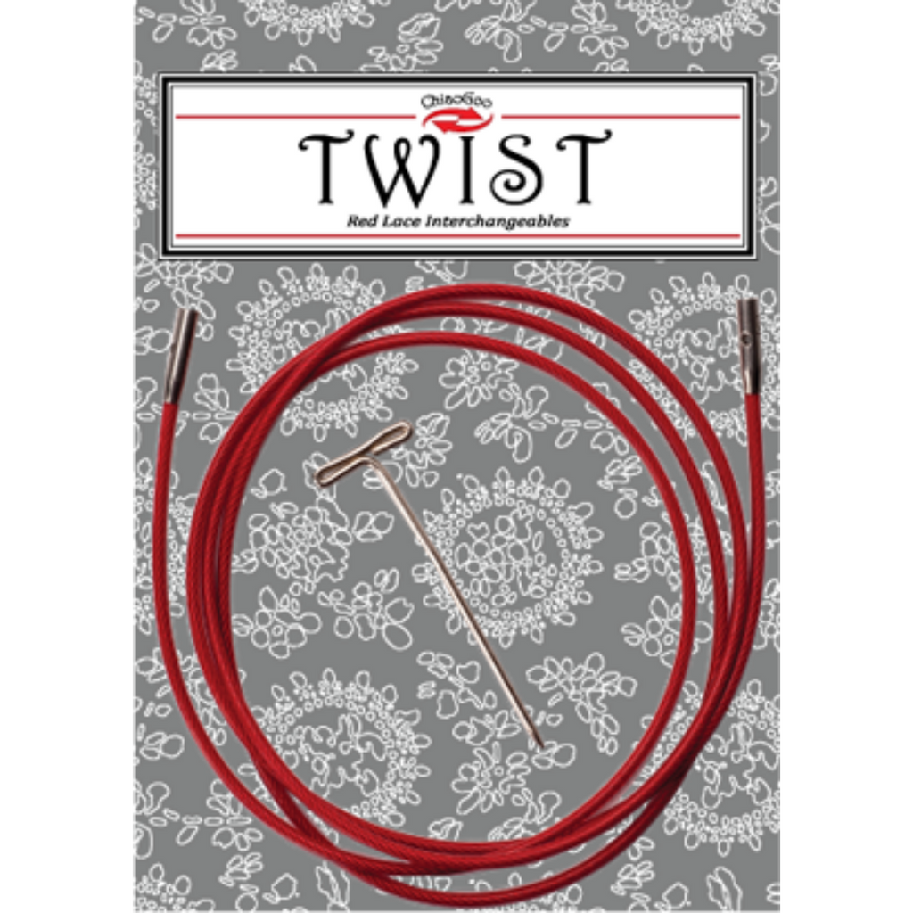 ChiaoGoo Twist Red Lace Interchangeable Tips 5 inch-Size 000/1.5mm