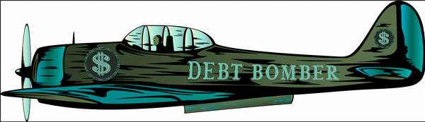 Low-Flying Debt Bomber - Transmutation - Moneta Divina by Lucho Poletti