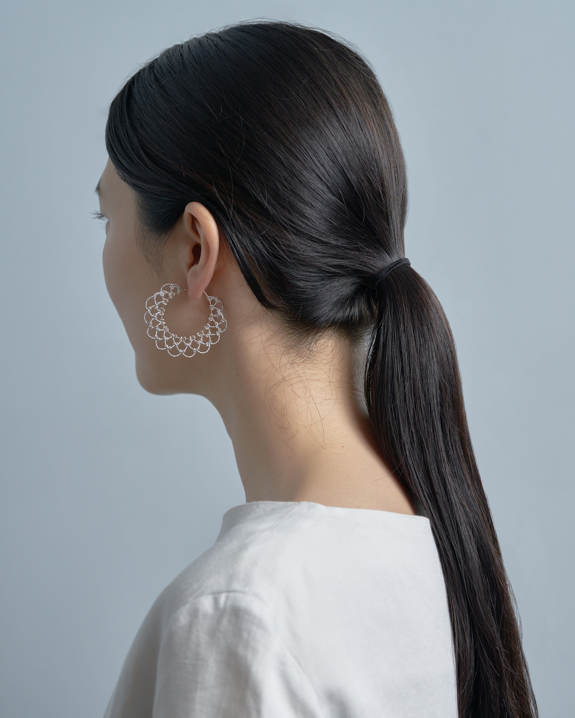 ARABESQUE Earrings HOOP SV mini – SIRI SIRI | シリシリ