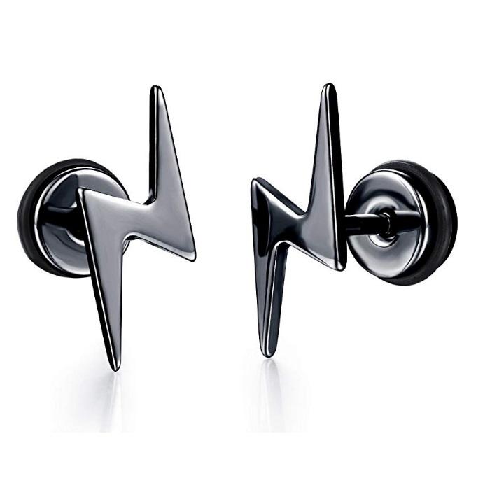 black stud earrings womens