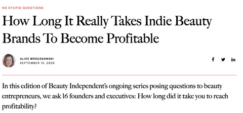 How Long It Really Takes Indie Beauty Brands To Become Profitable Silked Pillowcase Company made in USA featuring Phoenix Gonzalez