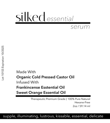 Silked Castor Oil Face Serum with Frankincense and Sweet Orange Essential Oils Trending on Tic Tok