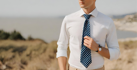 polka dot tie for men