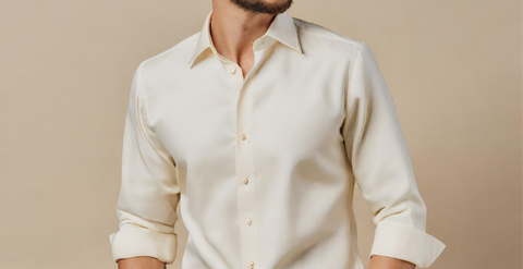 silk Ivory Shirt for men