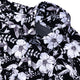 Black White Floral Novelty Men's Long Sleeve Shirt
