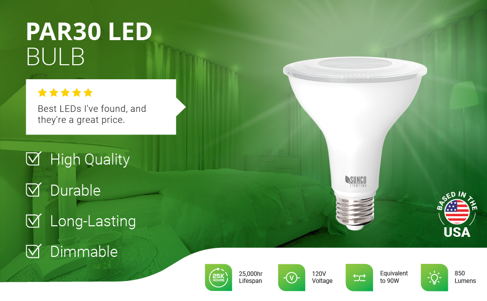 PAR30 LED Bulbs LED LIGHTING SUNCO – Sunco Lighting