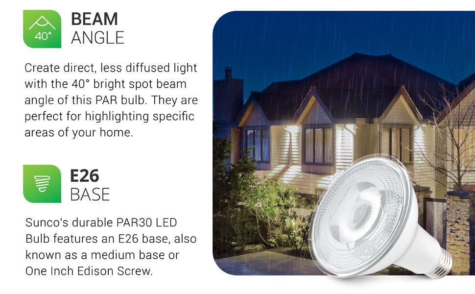 PAR30 LED Bulbs LED LIGHTING SUNCO – Sunco Lighting