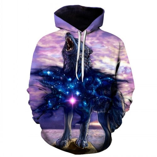 wolf galaxy hoodie