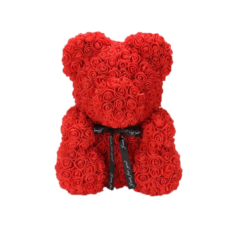 lovely roses teddy bear