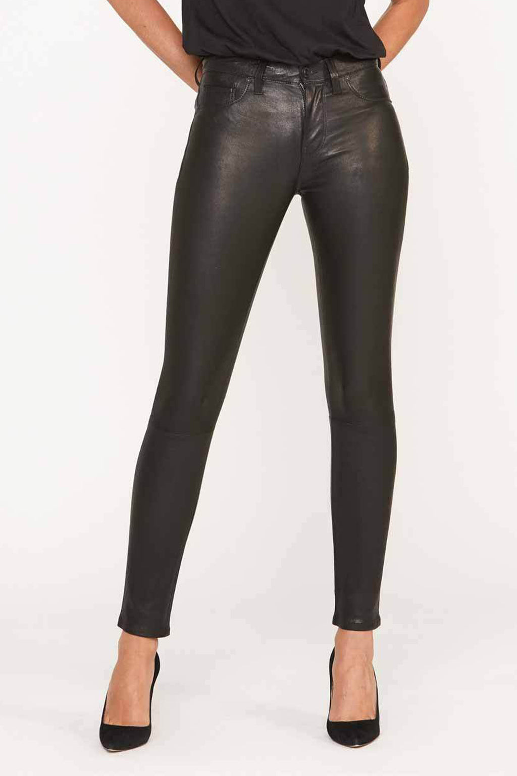 hudson leather jeans