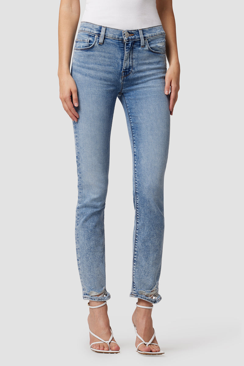 Nico Mid-Rise Straight Ankle Jean | Premium Italian Fabric